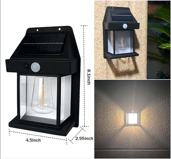 Tungsten Bulb led Solar Outdoor Garden Wall Light with Sensor Wireless ip65 Solar Wall lamp-1 PIC Tungsten Bulb led Solar Outdoor Garden Wall Light with Sensor Wireless ip65 Solar Wall lamp-1 PIC